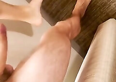 American ladyboy ass and face fucked balls deep