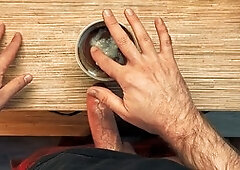 Delicious treat for my buddy with plenty of spunk in chocolate