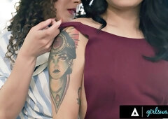 GIRLSWAY - Naughty Avery Black Wants ROPE BONDAGE Fantasy From Femdom Neighbor Liv Revamped