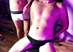 Fat belly play, fountains, first-timer