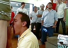 Old gay masseur enjoys hot flesh