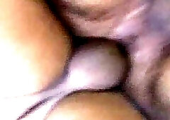 Close-up ass licking on the car