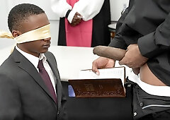 Altar lad is watching the action together with a friend