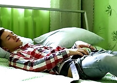 Adorable Rolf Olsen releases a thick load in his belly