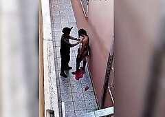 Destroying the garments of a student who skipped class.