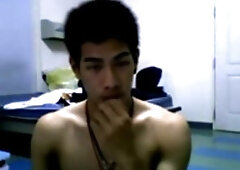 Cute Thai guy jerk and cum 7