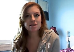 The golden-haired puts a pink collar on her redhead girlfriend and takes her time with her on the white daybed. That babe has her toes sucked one by o