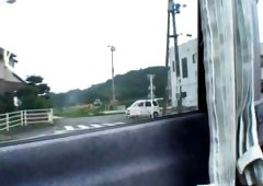 Slutty Chick Pussy Rubbed In The Bus