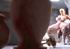 CG Futanari Mistresse and Pliant Serf-Cuties