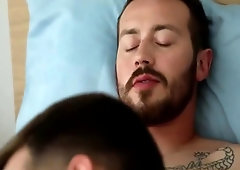 three gay friends have fun