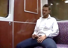 Naughty Public Jack-off on the marionette