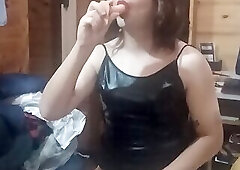 Sissy dildo masturbate pt 2