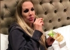 Naughty amateur German Milf group sex action