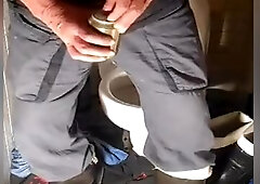 nlboots - time for a beer on toilet, turned down boots