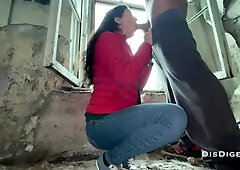 Hard Fucked Girlfriend in a Scary Abandoned House