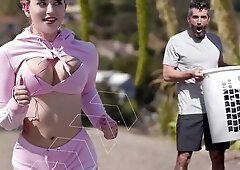 Teen, three way, big tits