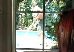 Amateur pretty solo asian teen fondles her pussy over her panties in tease