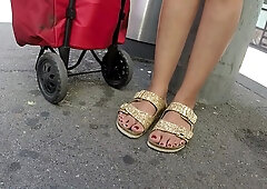 Sexy Feet In The Street