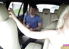 Gorgeous Blond Taxi Driver has Snatch Slammed - CZECH XXX