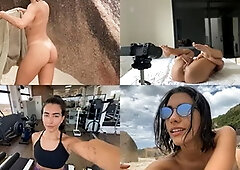 Vlog: a Day with Me - Nude Beach, Gym, Work