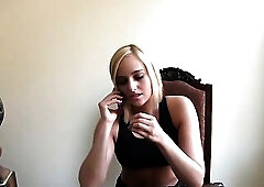 Golden-haired hotty gets screwed well and enjoys it like mad