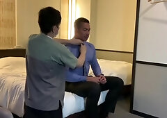 Gay Porn Star Ryuji Came To Receive A Massage In A Suit. Take Off Do Naughty Things And Finish Wit