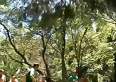 Hot Threeway Fuck In A Locker Room