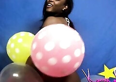 Kassey Starr Overspread in Balloons