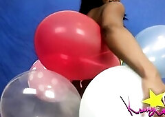 Kassey Starr Overspread in Balloons