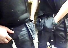 Getting a rubdown from the manager