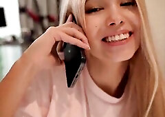 I sucked him off during the time that talking to my step mamma on the phone