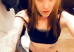 Leggings Whore Sucking Shlong Tease