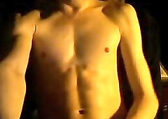 Skater Twink Shows Ass & Covers His Fit Body in Cum From His Huge Cock