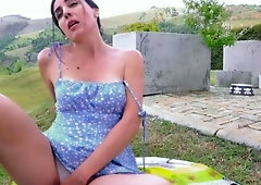 Amateur wild chick solo masturbation
