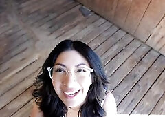 “Cum in my beautiful little throat” - BANGING MY CONTRACTOR IN A BARN