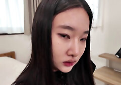 Sumire Hinata fingering her psusy and using a dildo