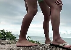 RAPIDINHA NA PRAIA NO FIM DA TARDE