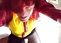 no55 Yam-Sized Manstick Sissy Suleika Spandex Humps Senior Stud In His Caboose