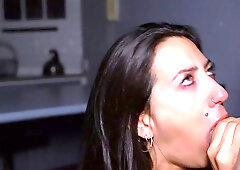Big ass and boobs Latina MILF gets fucked hot in the kitchen