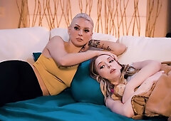 Kenzie Taylor and Lily Larimar love lesbian games so much