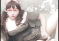 Tasty Sunday nymph Gaby enjoying her toys and some self-love