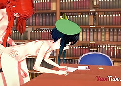 Genshin influence Yaoi - Venti Torn Up by Diluc and internal cumshot