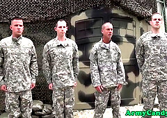 New Buff Army Recruits Suck And Ride Cock