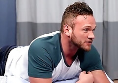 Gay cum on ass, rectal, bareback sex