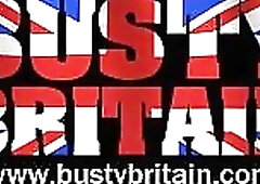 Large melons Carol Brown plays with her biggest breasts then pounds her titties and pussy with a sex-toy