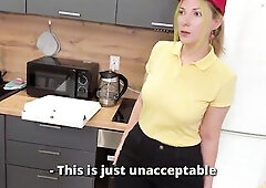 I Roughly Drilled a Pizza Delivery Hotty as a way to make up for her loss