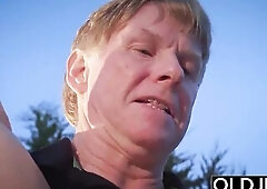 Granddad bangs teen cunt and gets a oral on valentines day