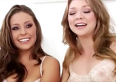 Des filles parfaites profitant d'une baise hardcore intense