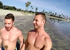 Sean Cody: Bareback blowjob with athletic Cam among Josh