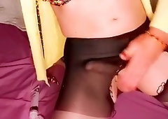 Cuming into my tights